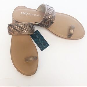 EMU Australia Ever Natural bronze leather sandals‎